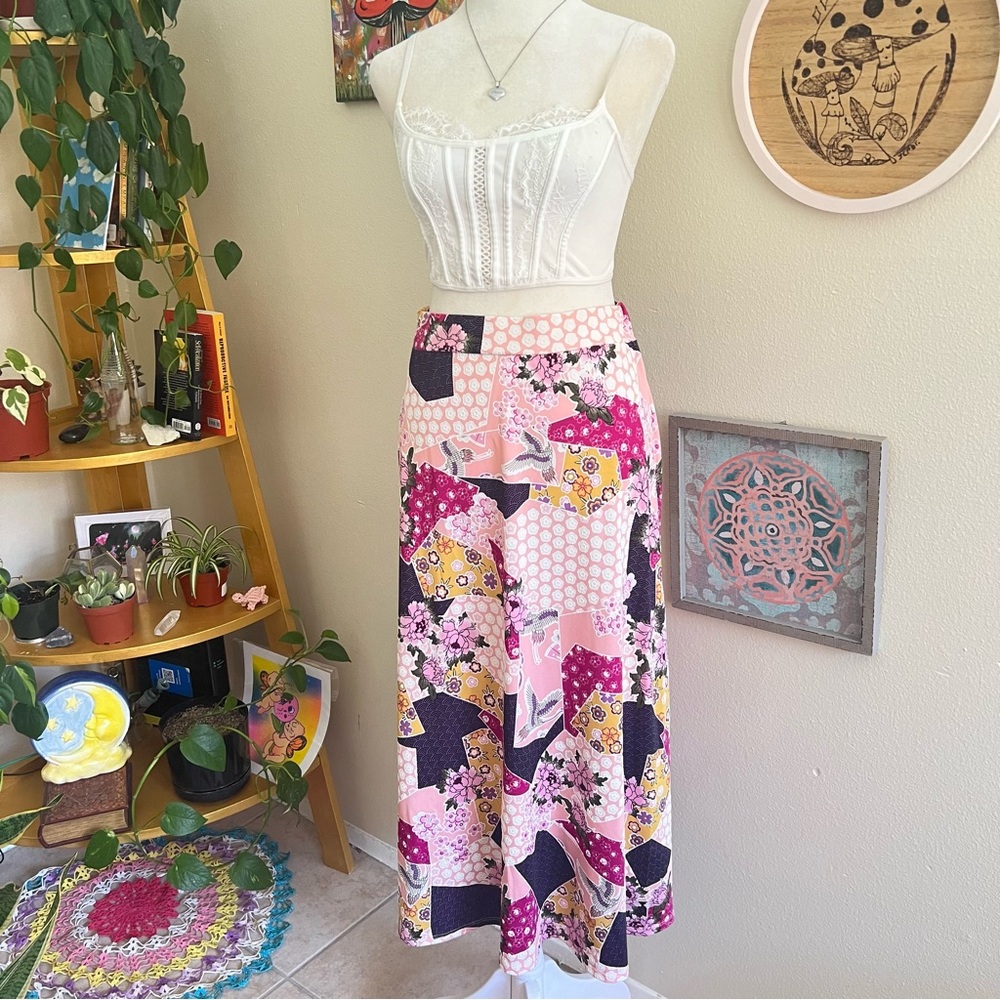 colorful y2k patchwork skirt 🪷